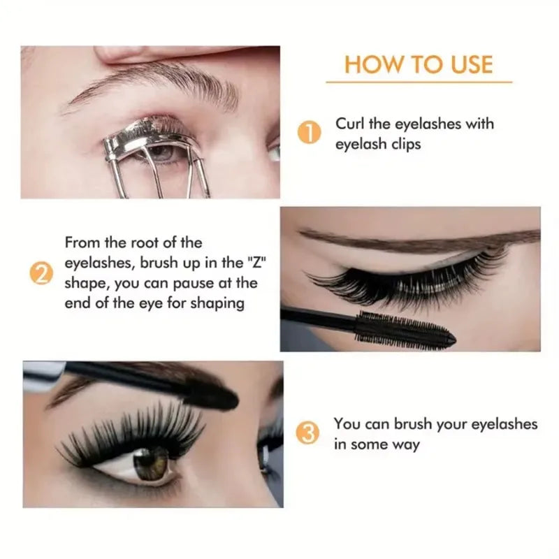 Waterproof 4D Mascara Thick and Long Smudge-proof